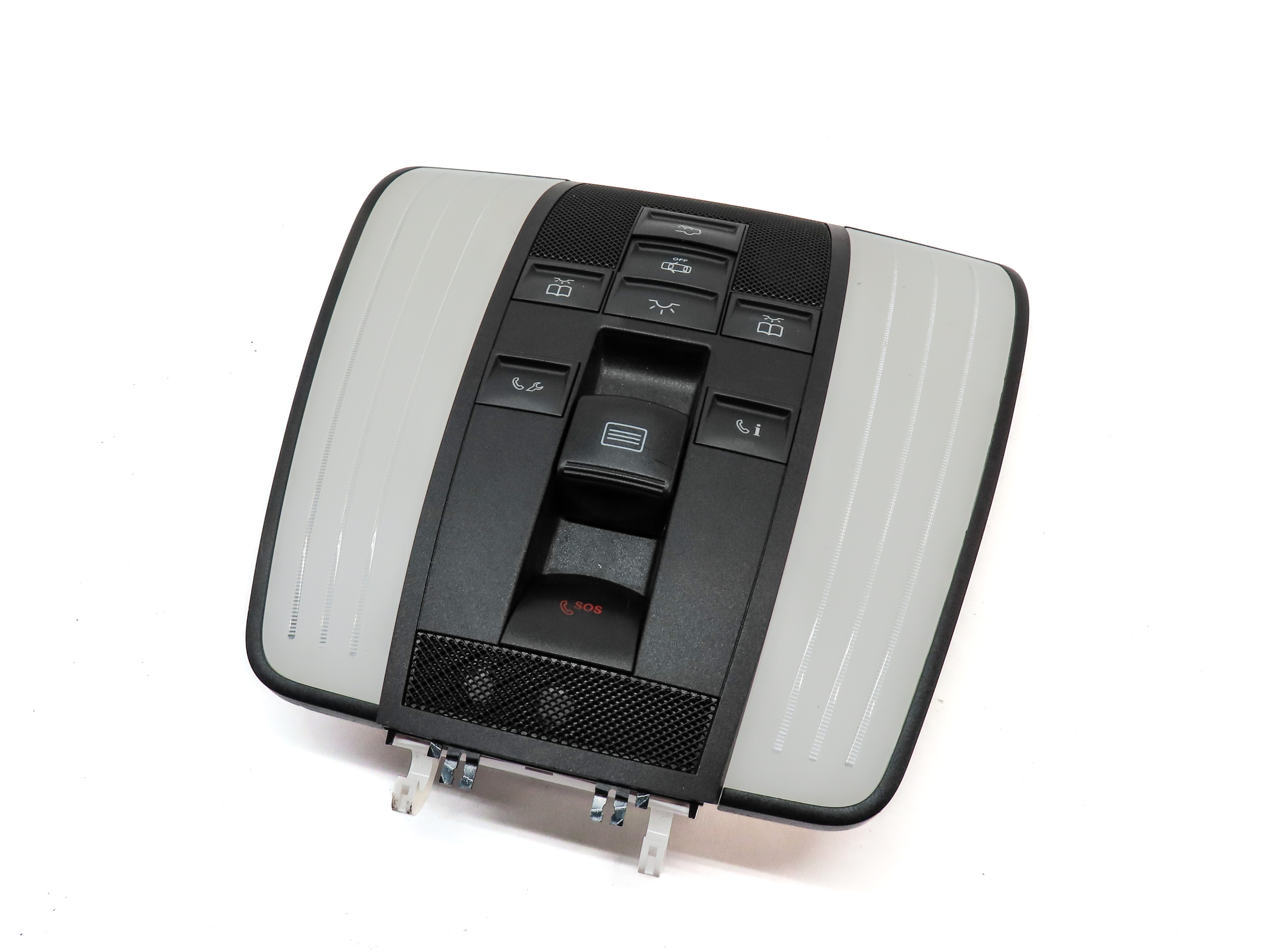 2012 MERCEDES E350 (W212) FRONT OVERHEAD DOME LIGHT LAMP w/ SWITCHES(Black) — exact item pictured